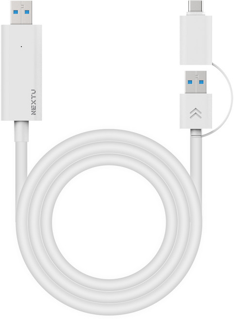 넥스트유 크리단 데이터공유 C타입 USB 링크 KM케이블 186KMU3C, 1개, 2m