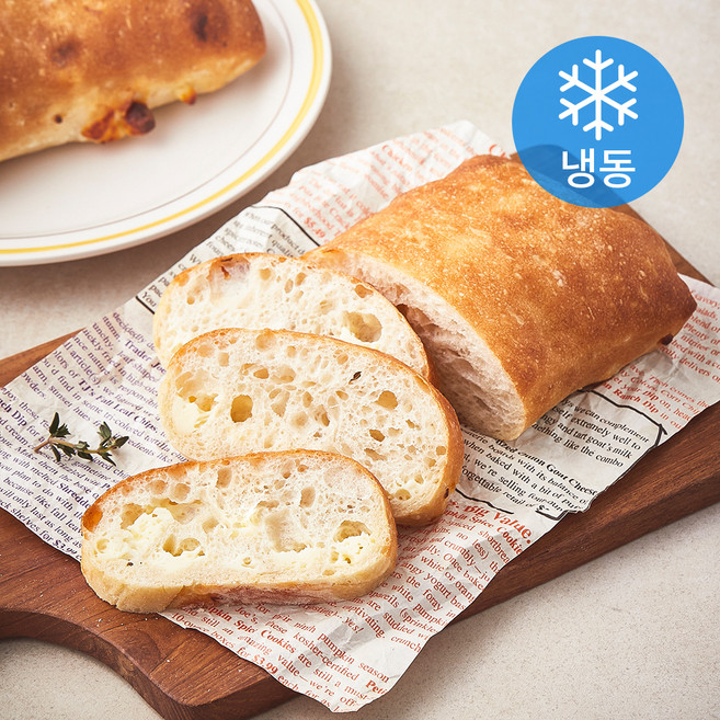 프레시오늘 저온숙성 소프트 수제 저당 치즈 치아바타 (냉동), 150g, 1개