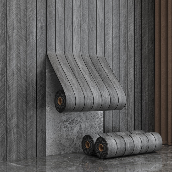 바이데 간편히 붙이는 템바보드 접착 시트지, 다그그레이(입체)