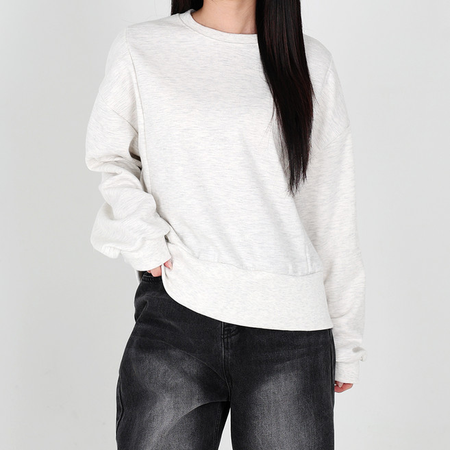 닷이프 백 트임 버튼 맨투맨