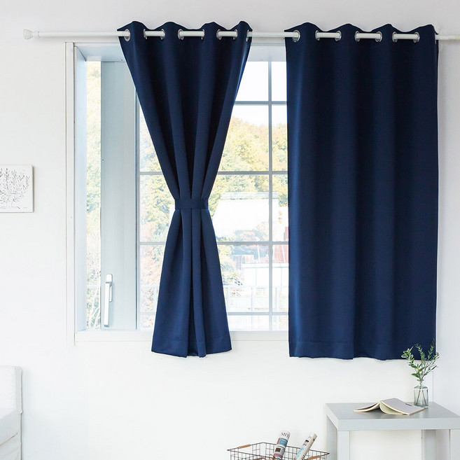 까르데코 브릭 3중직 고밀도 외풍차단 암막커튼 2p