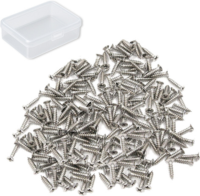 OON 접시머리 탄소강 니켈 도금 십자 나사 실버 660p, 1개