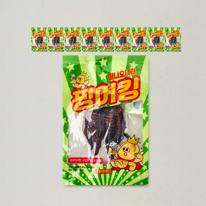 해맑은푸드 찡어킹 미니 오다리, 10개, 35g