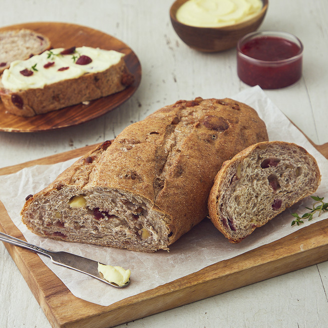 브로드카세 발효종 크렌베리 호두통밀 치즈깜바뉴, 430g, 1개입, 1개