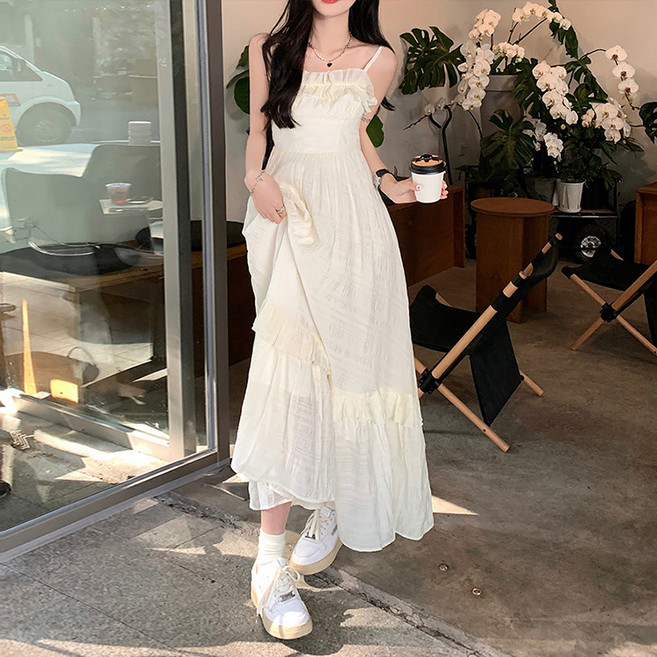 라라티나 여성용 빅키 바캉스 끈나시 원피스