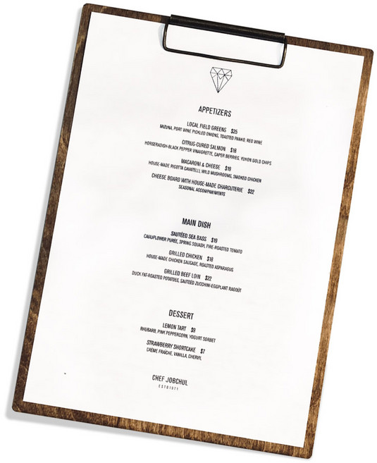 레트로오피스 우드 클립보드 A4, 1개