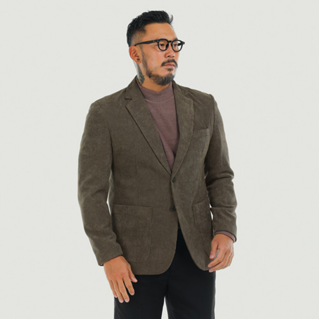 파이브엑스라지 남성용 오버핏 골덴 블레이져