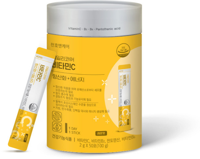 천호엔케어 데일리코어 비타민C 레몬맛 분말형 50p, 1개, 100g