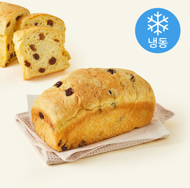 브로드카세 72시간 발효종 건포도 브리오슈 식빵 (냉동), 220g, 1개