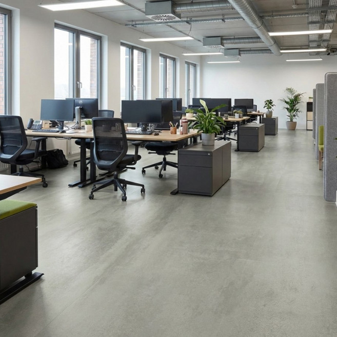 ECKOREA 高級 3T 裝飾地磚 EW016 混凝土圖案地板 600 x 600 x 3 mm, 淺灰色, 9個