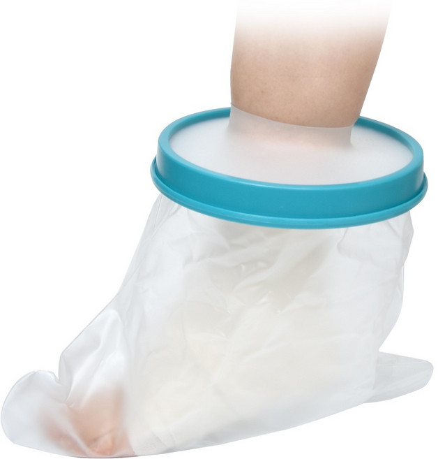 편리안 기브스 방수커버 성인 다리 소, 혼합색상, 1개