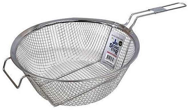 진성스타 스테인리스 원형 튀김건지기 대 255mm, 1개