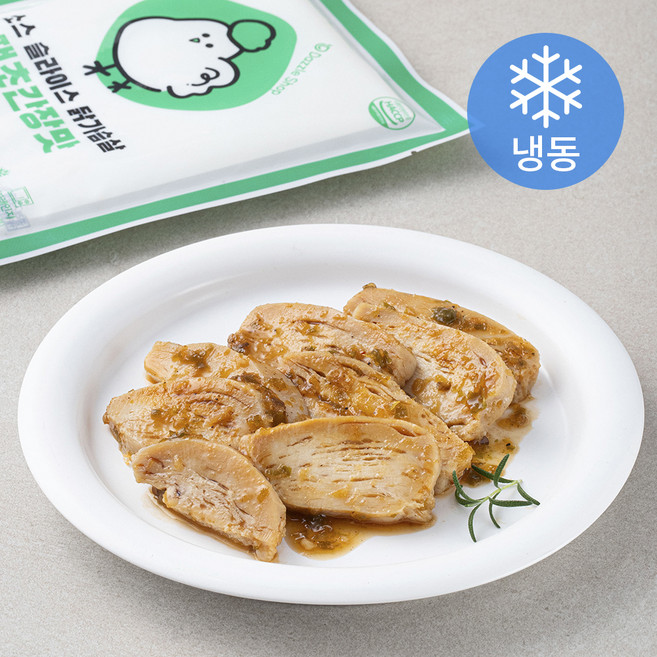 다즐샵 소스 슬라이스 닭가슴살 땡초간장맛 (냉동), 100g, 1개입, 10개