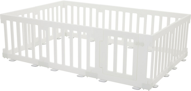 에듀플레이 우디 스퀘어 베이비룸 10P 문세트, 화이트, 1세트