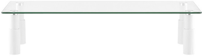 엑토 2단 높이조절 강화유리 모니터 받침대 LDS-11, 화이트, 1개