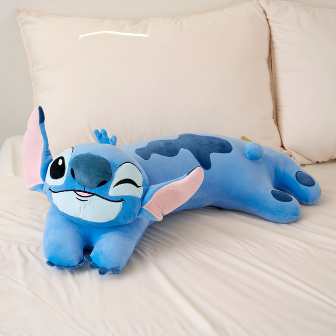 룸앤홈 디즈니 스티치 커브 바디필로우, 혼합색상