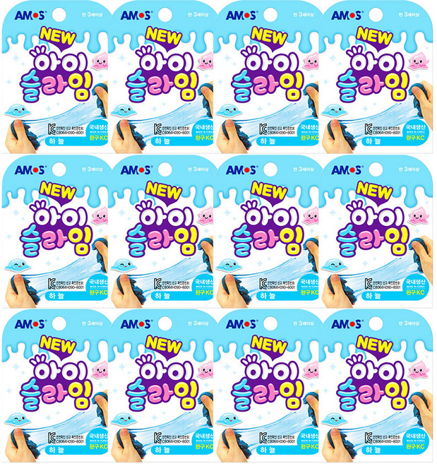 아모스 아이슬라임 12p, 하늘, 70g, 1개