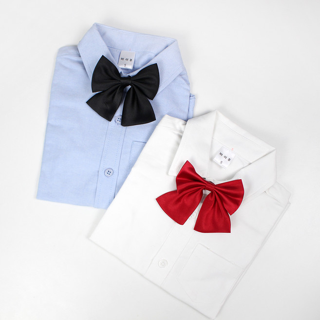 아동용 무지 보타이 2종 세트