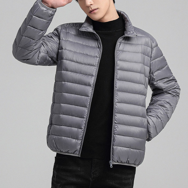 에어플레인 남녀공용 베이직 하이넥 경량 패딩