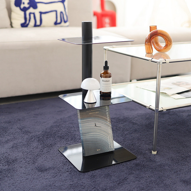 트리스토어 레브 미니 북 선반, 블랙, 3단