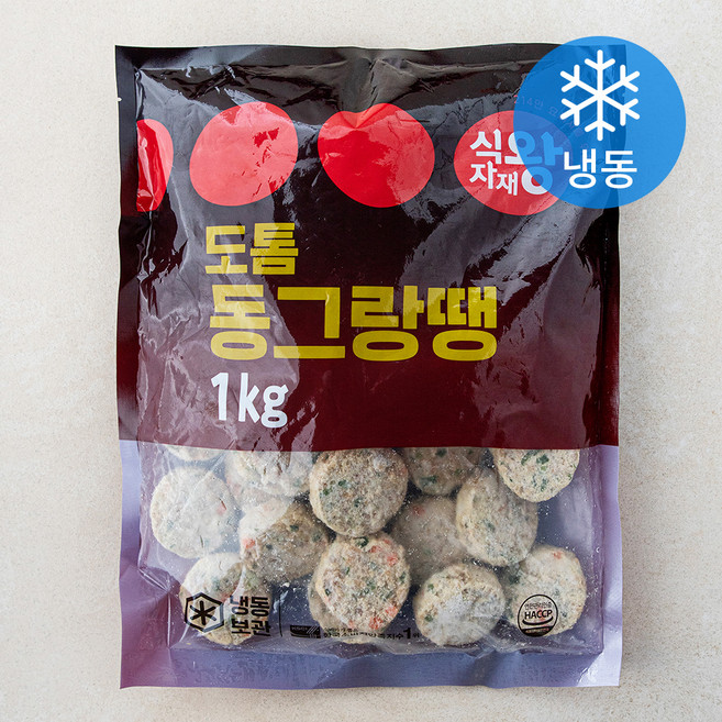 식자재왕 도톰동그랑땡 (냉동), 1kg, 1개