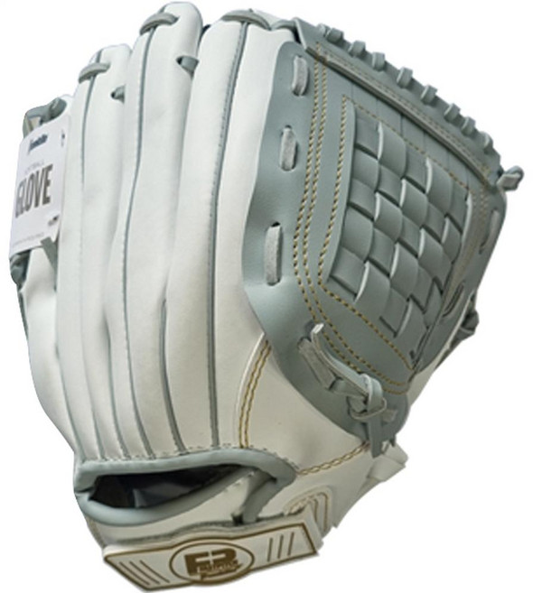 Franklin 快速壘球系列 棒球手套 右投用 22483, 白+灰, 1個