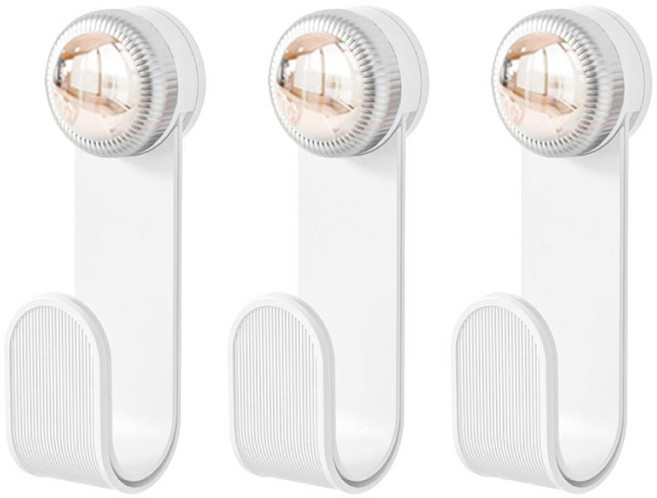 小麥購物 G889 吸盤旋轉鍋蓋架 74g, 純淨白, 3個