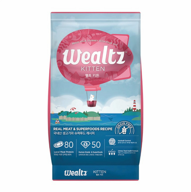 Wealtz 維爾滋 天然無穀寵物糧, 1袋, 6kg, 幼貓食譜