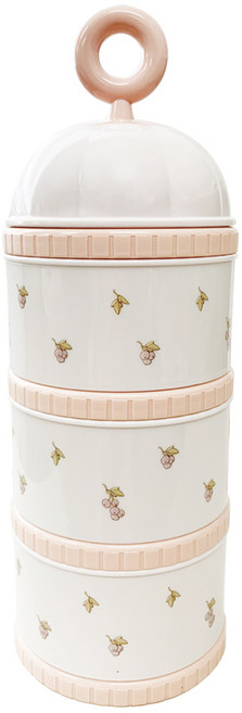 티지엠 3단 호박마차 베리 에디션 분유케이스, 베이비핑크, 1개