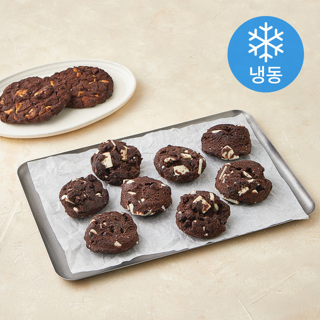 삼양사 서브큐 더블 코코아 화이트 초코 쿠키 (냉동), 50g, 1개, 10개입