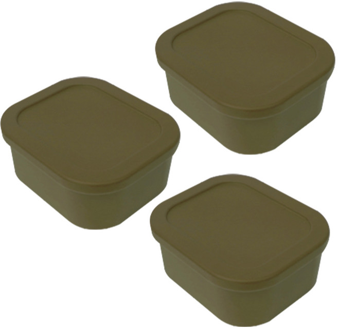YOUHOUSE 삶아 쓰는 실리콘 밀폐용기 올리브 500ml, 3개, 단품