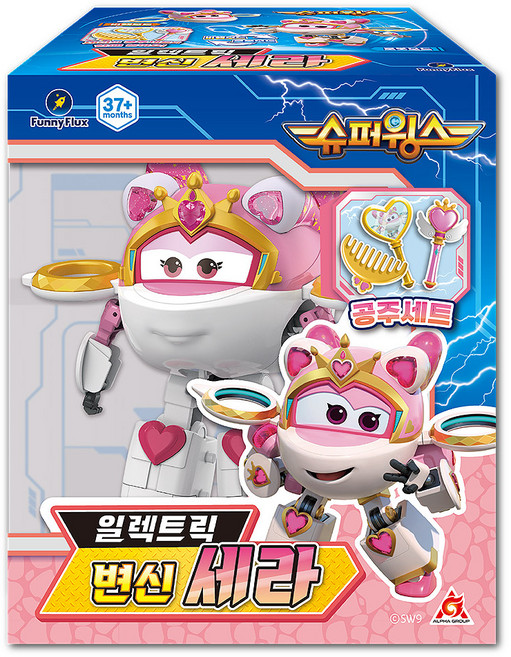 FunnyFlux 超級飛俠 電動變身 莎拉 機器人玩具, 混合顏色, 1個