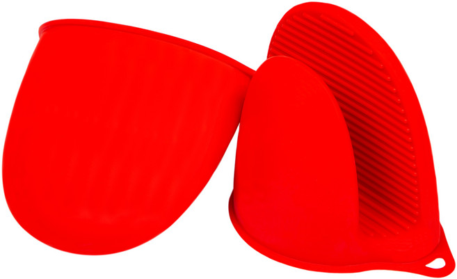 실리팟 실리콘 주방 오븐장갑 양손 세트, 프리미엄레드, 1세트