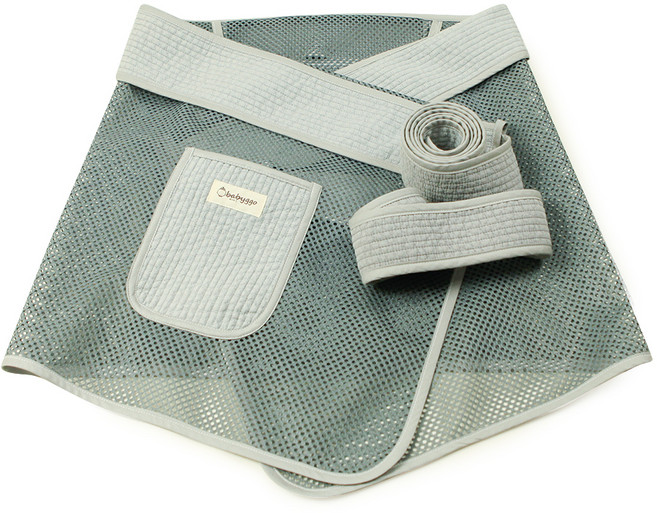 나와니스 베이비꼬 인견 포대기 일반형 망사, 그레이