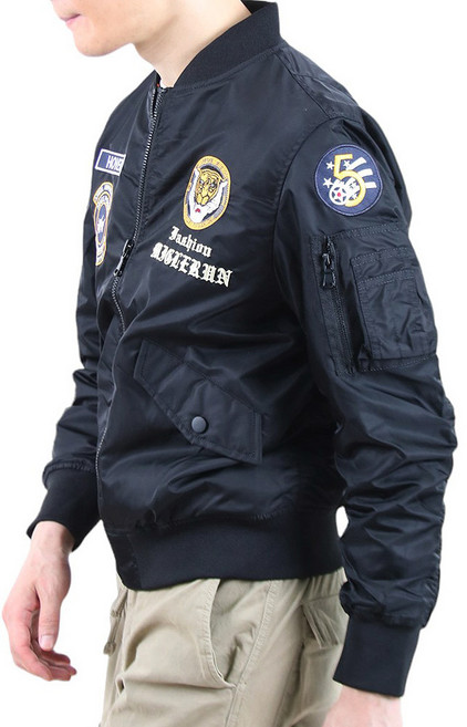 男款空軍臂章飛行員夾克 NO131