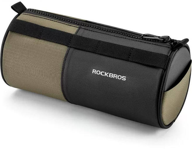 락브로스 자전거 크로스백 핸들바 가방 W007, 블랙브라운, 1개