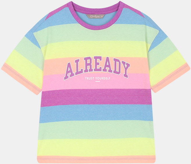 신디키즈 여아용 레인보우 반팔티 CIRA22402