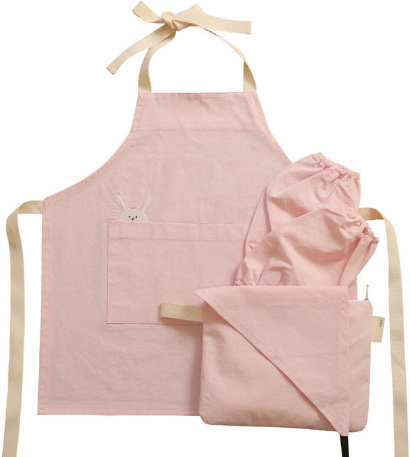 세맘스 아동용 애니멀프렌즈 앞치마 + 두건 + 토시 + 파우치세트