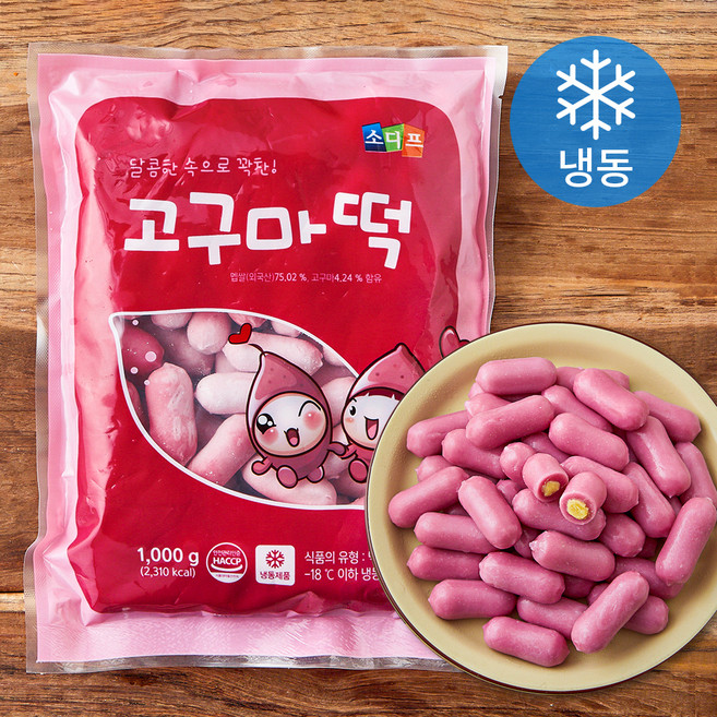 소디프 고구마떡 (냉동), 1kg, 1개입, 1개