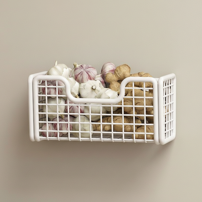 ROI라이프 캐비닛 도어 수납걸이, 화이트, 1개