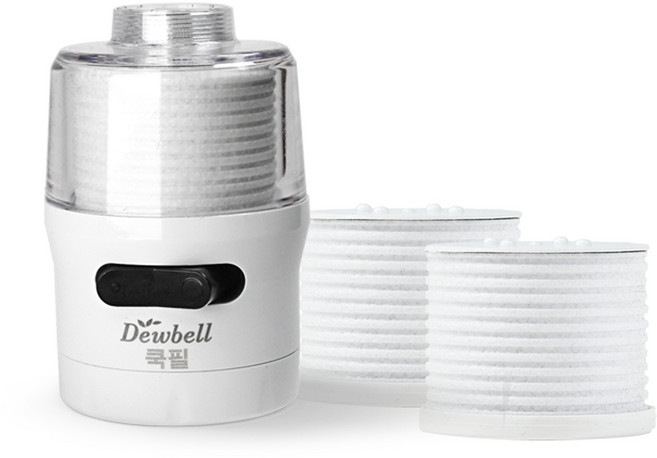 듀벨 쿡필 코브라형 수전 화이트 + 카본필터 2p 세트, 1개