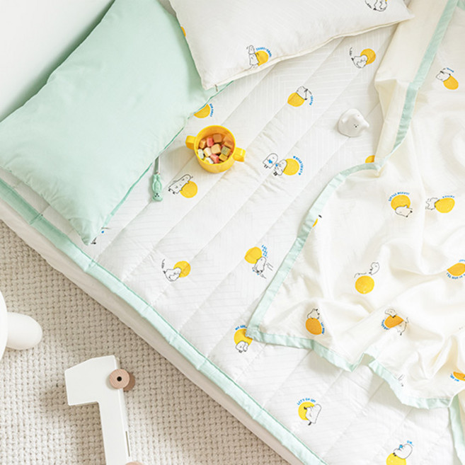 쉬즈홈 국내제조 인견 유아 패드, 문라이크 옐로우