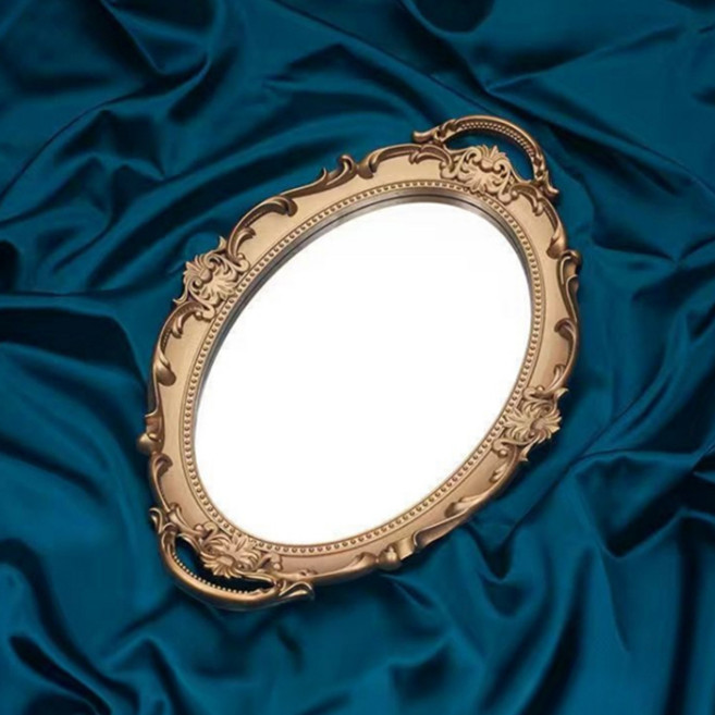 맙소샵 르네상스 유럽풍 고급 인테리어 벽거울 HR2633, 타원