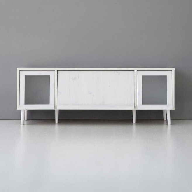 마켓비 필몬 TV거실장 3문 58160 방문설치, 화이트파인베니어