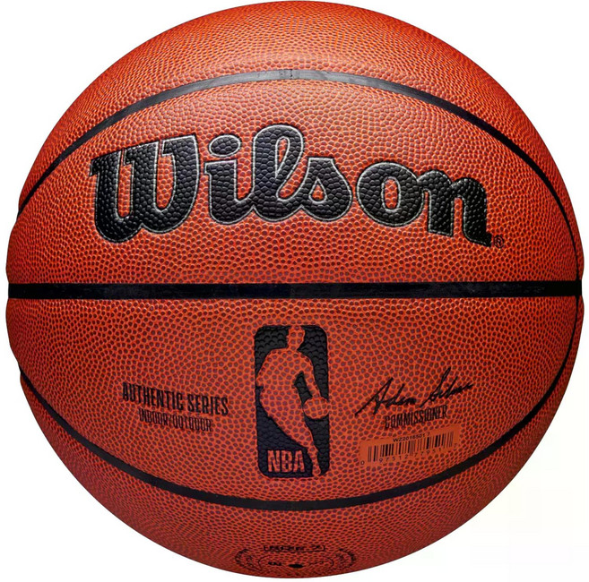 윌슨 NBA 어센틱 시리즈 실내외 농구공, WZ2016501XB, 1개