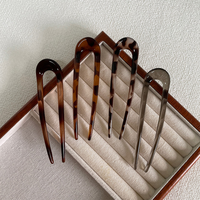 스타일플래닛 포멀라운드 베이직 U자 비녀 4종 세트