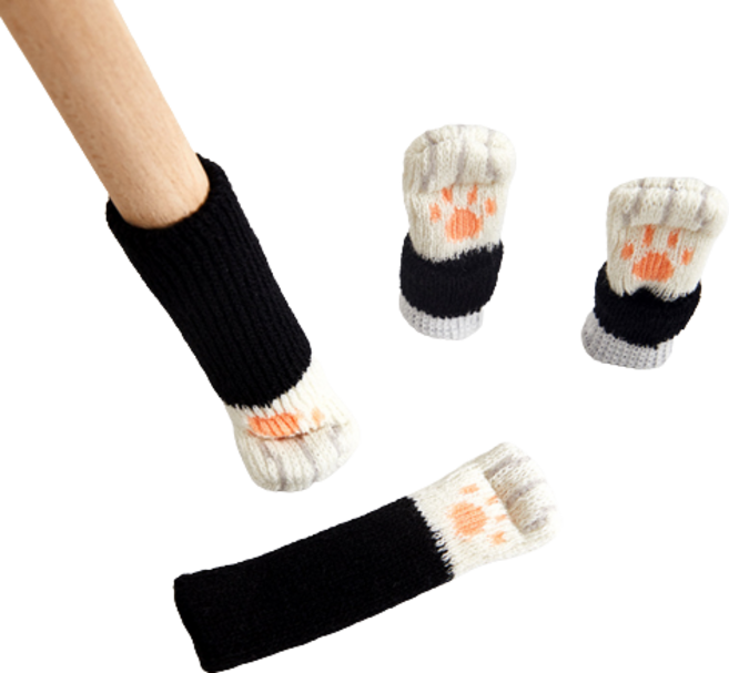 바이아 큐트 소음방지 의자 발커버, 판다, 4개