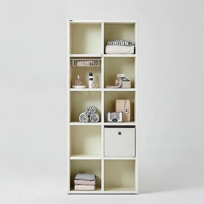 한샘 샘 책장 DIY 고객직접설치, 크림화이트, 5단