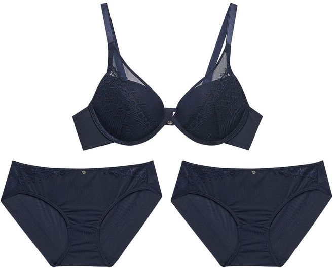 원더브라 에센셜 원더부스트 브라1+팬티2 세트 WIZ006