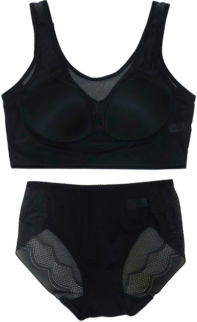 러블리온 인견 노와이어 몰드 심플 스포츠 브라 IJ4 + 팬티 AI03 세트